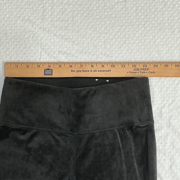 LIVI ACTIVE Lane Bryant Full Length Crushed Velvet Leggings Black 10 12 - Picture 5 of 8